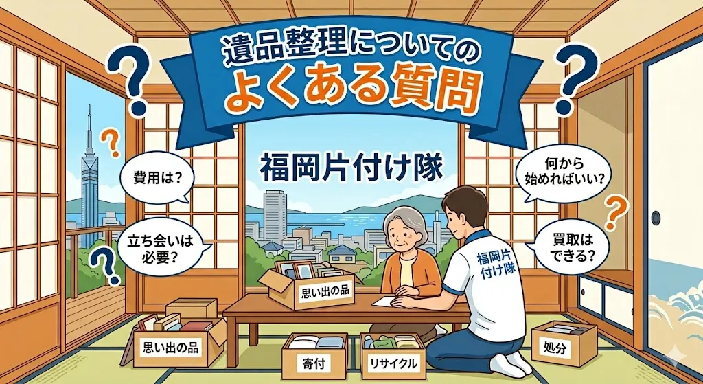 よくあるご質問｜福岡の遺品整理・生前整理についてお答えします