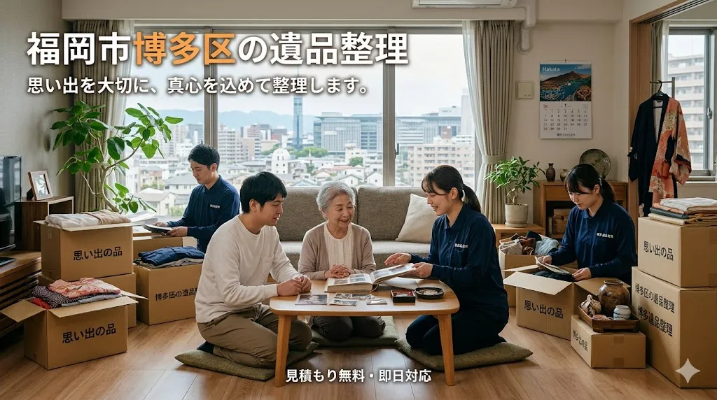 福岡市博多区の遺品整理・生前整理｜TV出演・20年の実績【福岡片付け隊】