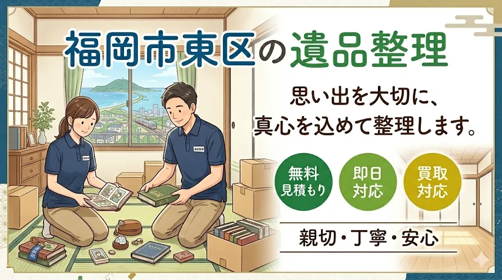 福岡市東区の遺品整理・生前整理｜香椎・千早・照葉エリア対応【福岡片付け隊】