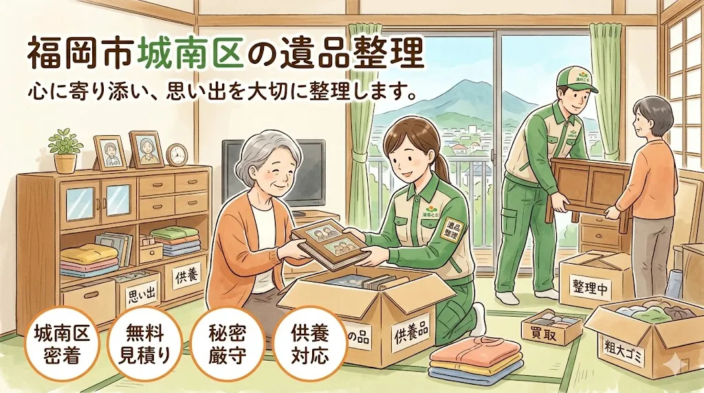福岡市城南区の遺品整理・生前整理｜別府・七隈エリアの信頼業者「福岡片付け隊」