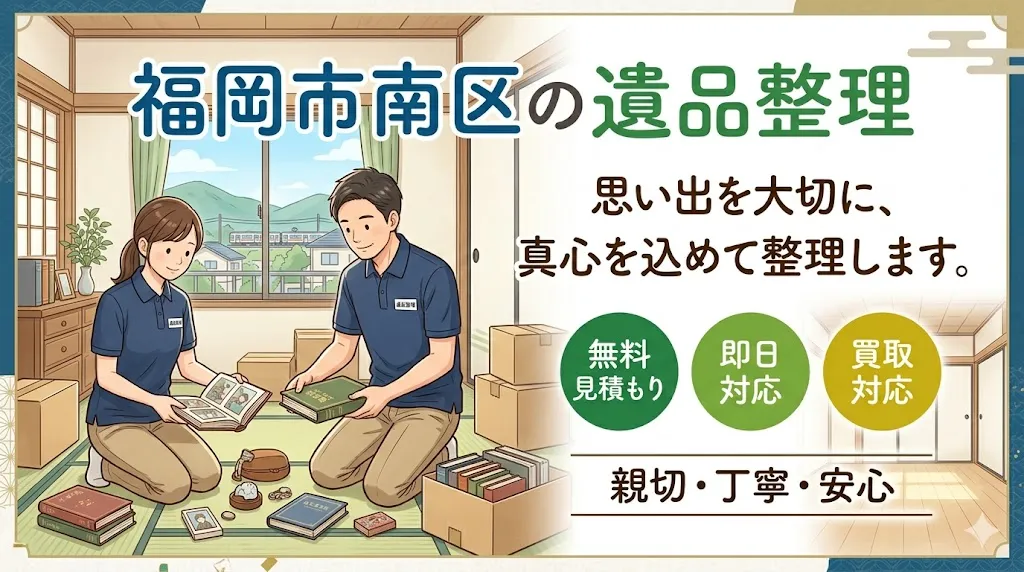 福岡市南区の遺品整理・生前整理｜大橋・高宮・長住エリアの信頼業者「福岡片付け隊」