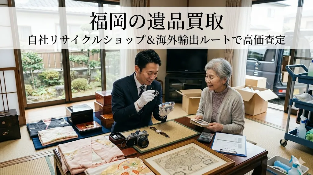 福岡の遺品買取|自社リサイクルショップ&海外輸出ルートで高価査定