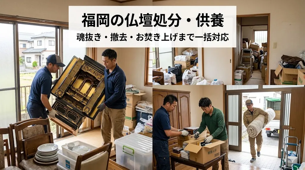 福岡の仏壇処分・供養｜魂抜き・撤去・お焚き上げまで一括対応