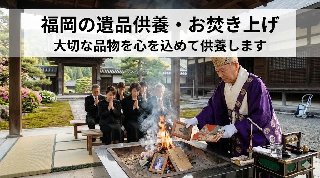 福岡の遺品供養・お焚き上げ|大切な品物を心を込めて供養します