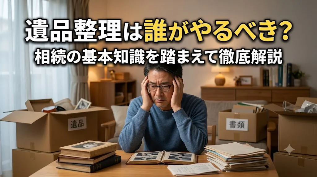 遺品整理は誰がやるべき?相続の基本知識を踏まえて徹底解説