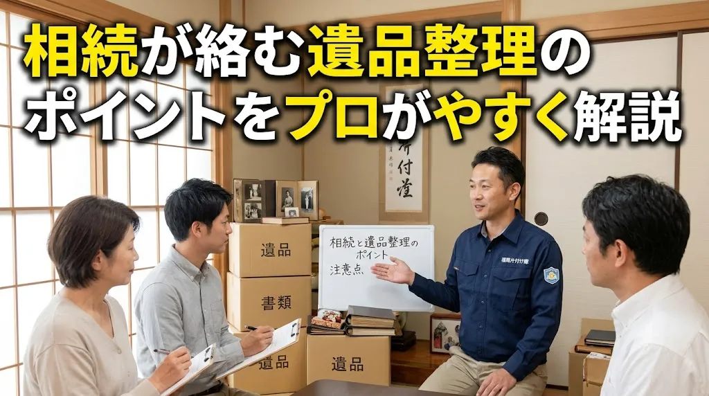 相続が絡む遺品整理のポイントをプロが分かりやすく解説
